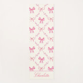Tapis De Yoga Cute Pink Bow (Devant)
