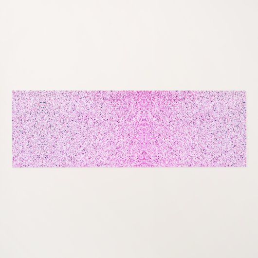 Tapis De Yoga Cute Purple Rose Unicorne Monogramme Enfants (Dos (Horizontal))