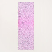 Tapis De Yoga Cute Purple Rose Unicorne Monogramme Enfants (Dos)