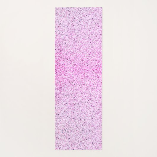 Tapis De Yoga Cute Purple Rose Unicorne Monogramme Enfants (Dos)