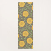 Tapis De Yoga Cute Rustic Motif de tournesol (Dos)