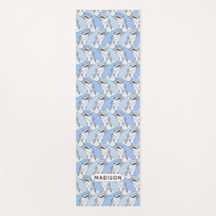Tapis De Yoga Cute Shark Motif nom personnalisé yoga mat