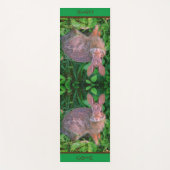 Tapis De Yoga Cute Wild Brown Rabbit Faune Personnalisée (Devant)