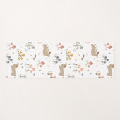 Tapis De Yoga Dachshund Lover Weiner Chien Saucisse Chien Fleur (Devant (Horizontal))