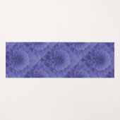Tapis De Yoga Dahlia bleu (Devant (Horizontal))