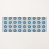 Tapis De Yoga Daisy Bleue (Devant (Horizontal))