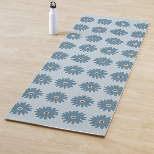 Tapis De Yoga Daisy Bleue