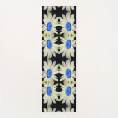 Tapis De Yoga Daisy Flower Blue Centre Raindrops Abstrait (Devant)