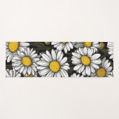 Tapis De Yoga Daisy Flower Pattern Botanical Illustration (Devant (Horizontal))