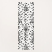 Tapis De Yoga Damas noir sur blanc (Devant)