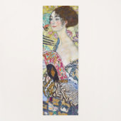 Tapis De Yoga Dame avec un ventilateur, Gustav Klimt (Devant)