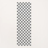 Tapis de Yoga damier gris classique (Devant)