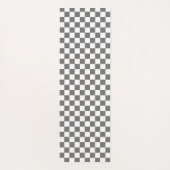 Tapis de Yoga damier gris classique (Dos)