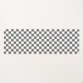 Tapis de Yoga damier gris classique (Devant (Horizontal))