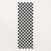 Tapis De Yoga Damier noir classique (Dos)