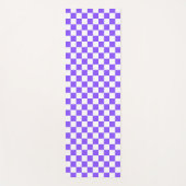 Tapis De Yoga Damier violet classique visuel (Devant)