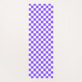 Tapis De Yoga Damier violet classique visuel (Dos)