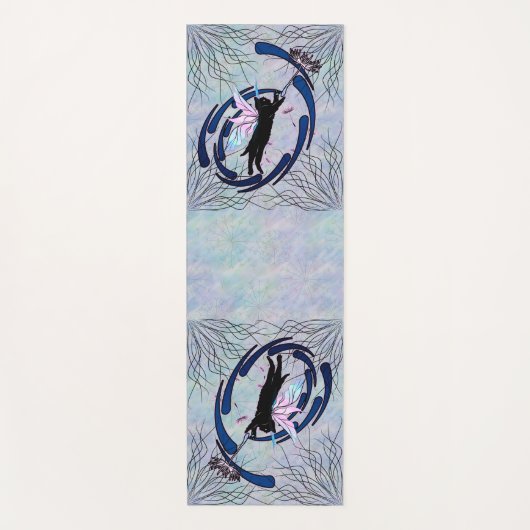 Tapis De Yoga Dandelion de chat cosmique (Devant)