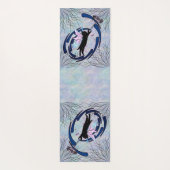 Tapis De Yoga Dandelion de chat cosmique (Dos)