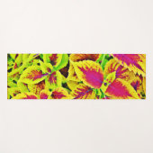 Tapis De Yoga Danse Motif Feuille (Devant (Horizontal))