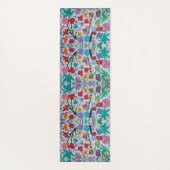 Tapis De Yoga Danse papillon Monogramme floral Yoga Mat (Dos)