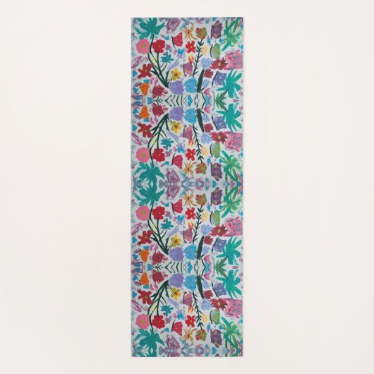 Tapis De Yoga Danse papillon Monogramme floral Yoga Mat (Dos)