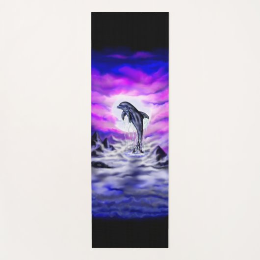 Tapis De Yoga Dauphin clair de lune (Devant)