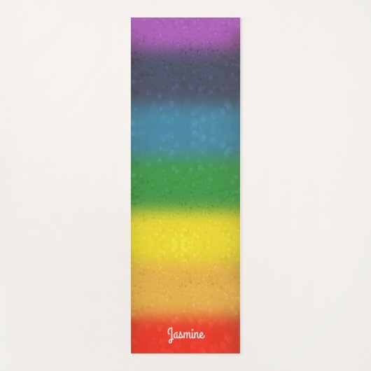 Tapis de yoga de Chakra de parties scintillantes (Devant)