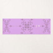 Tapis de Yoga de Couleur Violette Conçu (Devant (Horizontal))