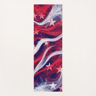 Tapis de yoga de drapeau américain