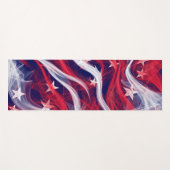 Tapis de yoga de drapeau américain (Devant (Horizontal))