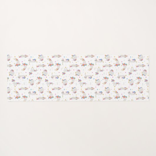 Tapis de yoga de licorne de fée (Dos (Horizontal))