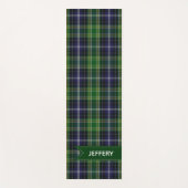 Tapis de yoga de plaid de tartan de MacKellar (Devant)