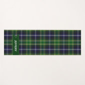 Tapis de yoga de plaid de tartan de MacKellar (Devant (Horizontal))