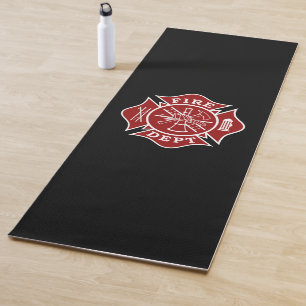 Tapis de yoga de sapeur-pompier