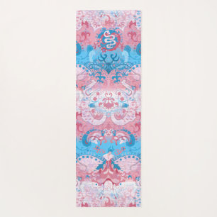 Tapis De Yoga Déchets de dragon transgenre - Couleur du drapeau 