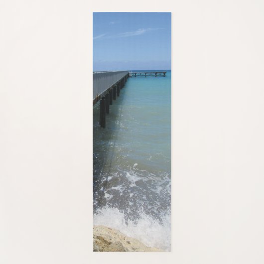 Tapis De Yoga Déclencher des vagues sur la conception des quais (Devant)