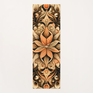 Tapis De Yoga Décor Brown orange beige Arrière - plan esthétique