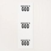 TAPIS DE YOGA DÉDIÉ À DIEU PERSONNALISABLE COOL TEXTE NOIR (Dos)