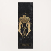 Tapis De Yoga Déesse du Zodiaque | Astrologie Gémeaux d'or cosmi (Devant)