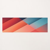 Tapis De Yoga Dégradations dans les tons rouge et bleu (Dos (Horizontal))