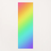 Tapis De Yoga Dégradé arc-en-ciel brillant (Devant)