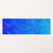 Tapis De Yoga Dégradé bleu Abstrait (Devant (Horizontal))