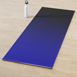Tapis De Yoga Dégradé bleu noir