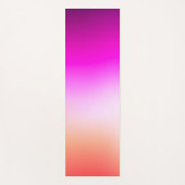 Tapis De Yoga Dégradé de coucher de soleil pastel radieux (Devant)