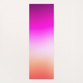 Tapis De Yoga Dégradé de coucher de soleil pastel radieux (Dos)