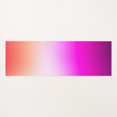 Tapis De Yoga Dégradé de coucher de soleil pastel radieux (Devant (Horizontal))