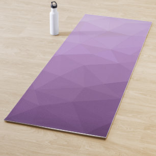 Tapis De Yoga Dégradé de lavande violette Motif de maille géomét