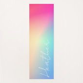 Tapis De Yoga Dégradé ombre arc-en-ciel (Devant)
