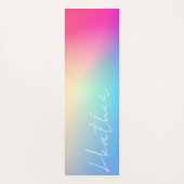 Tapis De Yoga Dégradé ombre arc-en-ciel (Dos)